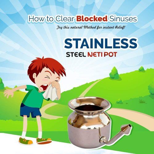 Steel Jala Neti Pot