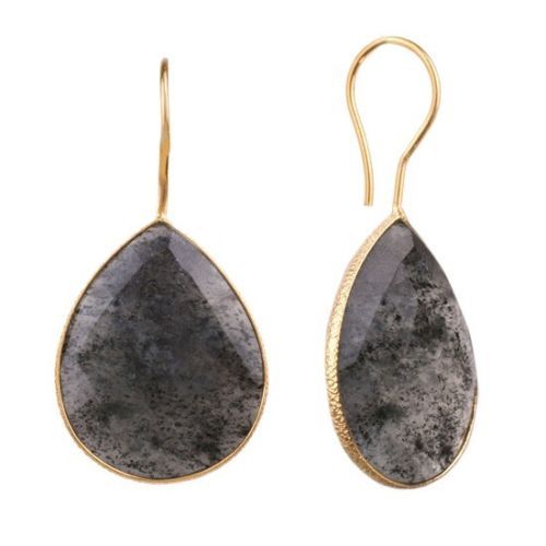 925 Sterling silver Dendritic Agate gemstone Earring
