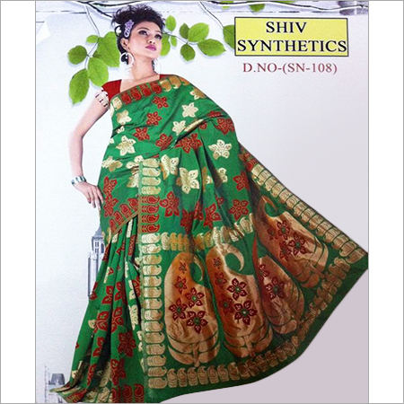 Floral Printed Kota Saree