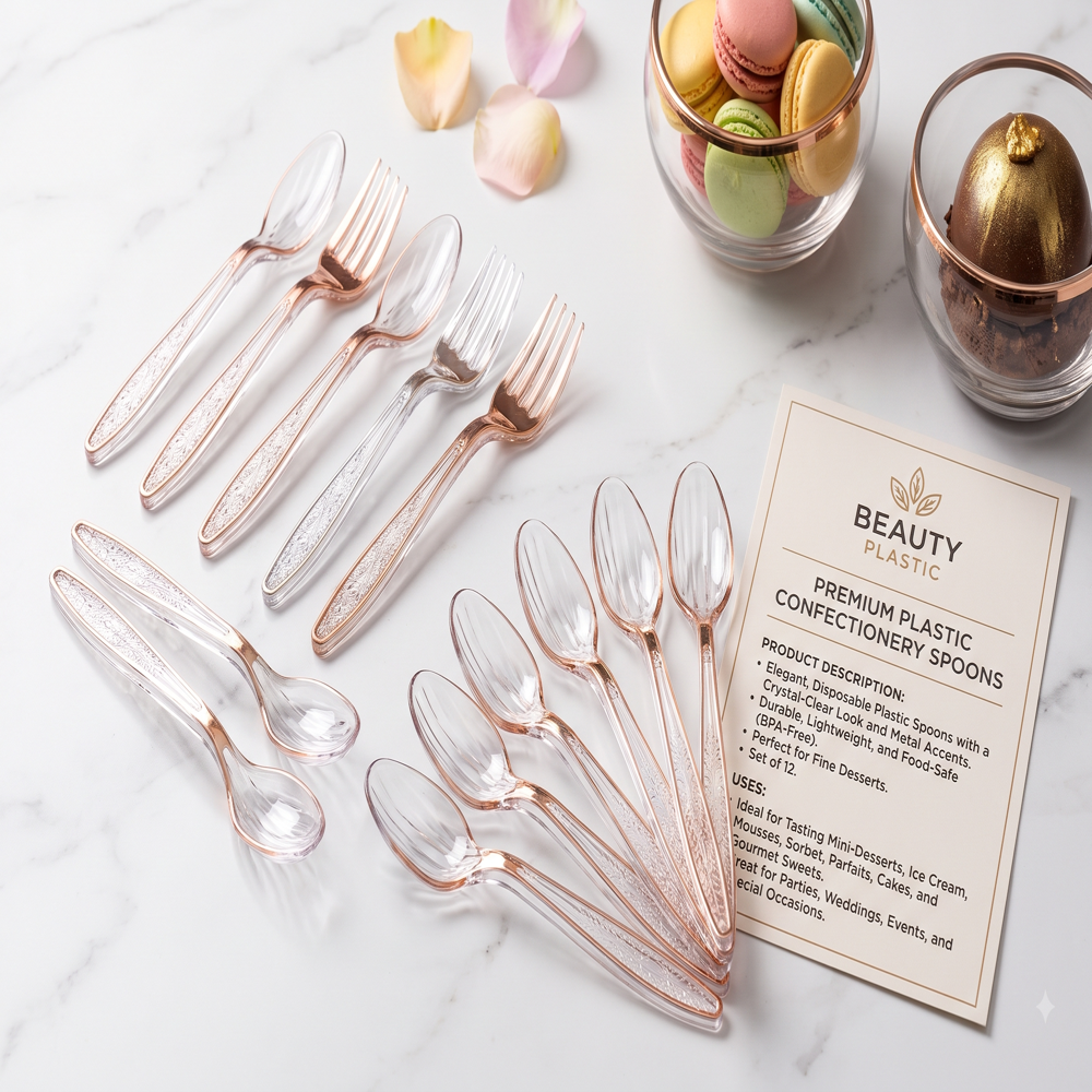 Plastic Confectionery Spoon - Capacity: Approx. 3-5 Ml Milliliter (ml)