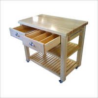 Wooden Kitchen Trolley