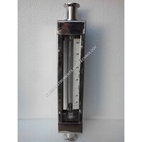Industrial Glass Tube Rotameter - Stainless Steel, Manual Operation, Silver Color, Maximum Temperature 121â°c | Accurate Flow Measurement For Liquids & Gases