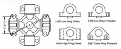 Type E (4 Wing Bearings)