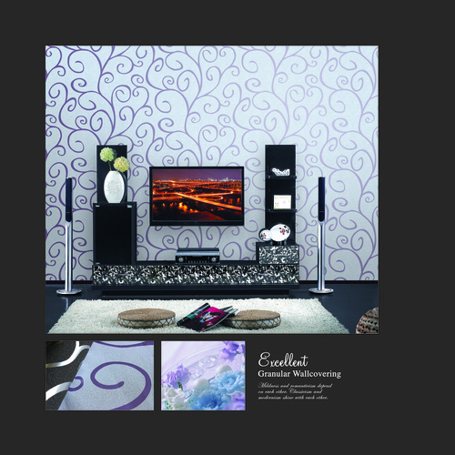 Printed Designer Pic Surmounting Wallpaper