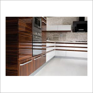 High Gloss Acrylic Modular Kitchen