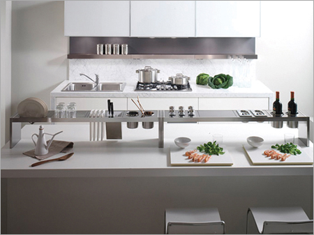 Lacquered Modular Kitchen