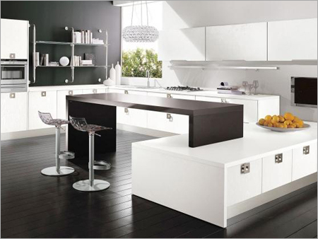 Acrylic Finish Modular Kitchen