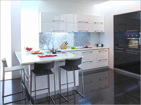 High Gloss UV Modular Kitchen