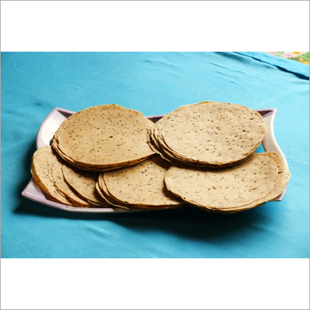 Punjabi Masala Papad - Rice Flour 10-12cm Diameter | Crispy Texture Spicy Flavor Ready to Eat 10 Pack