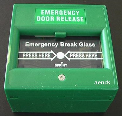 EMERGENCY door realease-Break Glass model