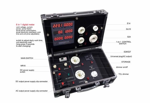 Led light electric parameter demo case