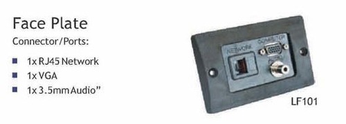 Black Wall Face Plate Lf-101