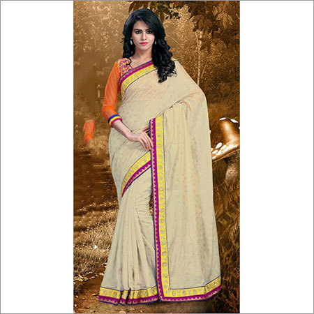 FANCY DESIGENER COTTON JACQUARD SAREE