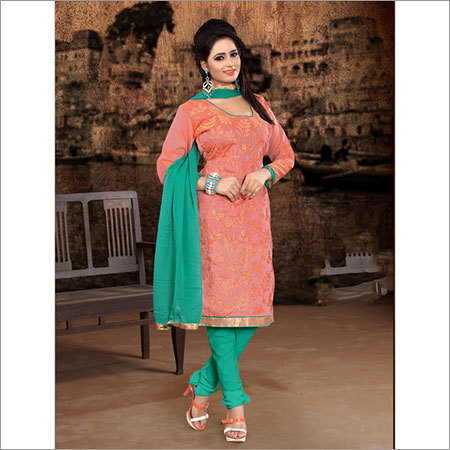 FANCY COTTON EMBROIDERED DRESS MATERIAL