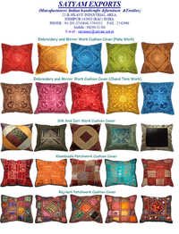 Multi Colored Cushion Viscose Fabric