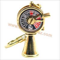 Nautical Keychain - Brass Copper, Golden | Knurled Knob, Durable, Portable, Gift-worthy
