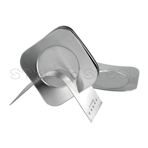 6 pcs Premium Coaster - Stainless Steel, 90-100mm Diameter | Durable, Stylish Square Set, Easy Cleaning