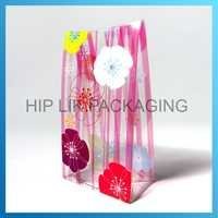 Floral Elegance Pink Striped Pet Packaging Box - 0.25-0.8 Mm Thickness, Gusset Design For Gifts And Premiums