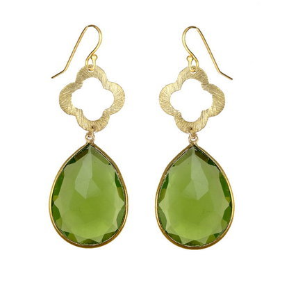 Hytro Peridot earring Gemstone vermeil Gold