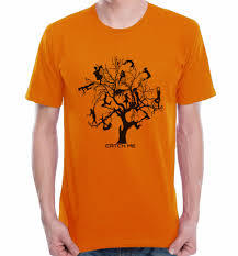 Orange Round Neck T-Shirt