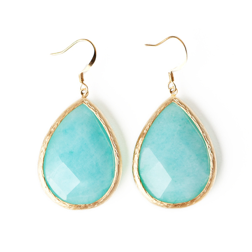 semi precious stone earrings