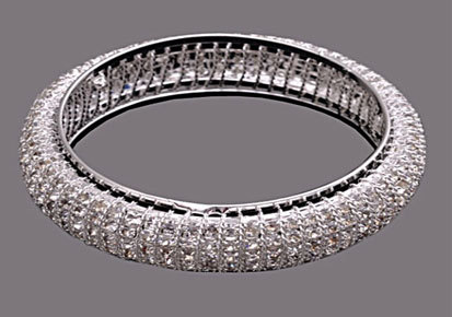 white stone bangles
