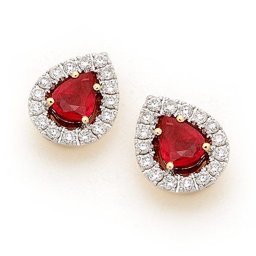 ruby earrings