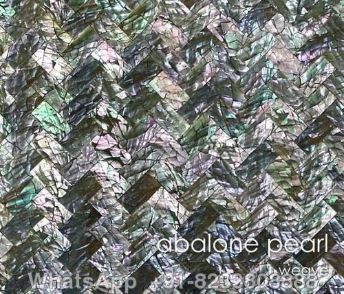 Abalone Pearl Tile Weave Crackle