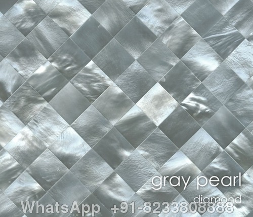 Gray Mother Of Pearl Tile Diamond