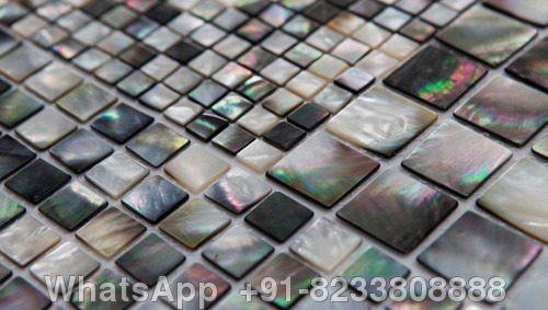 Mother of pearl Tahiti black Tile