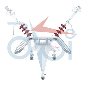 400 Kv Single V Suspension Hardware for Tripple Conductors