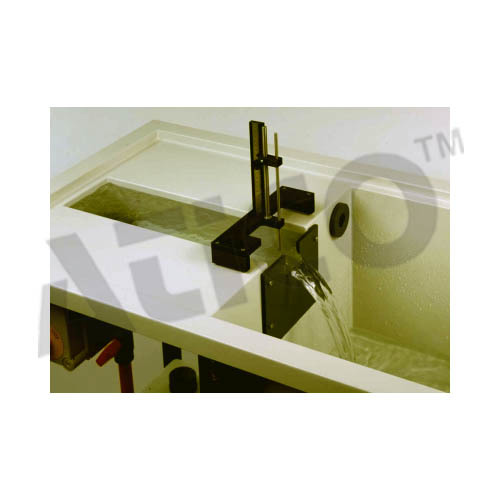 Flow Over Wiers - Pvc Weir Plates 290 X 190 X 290 Mm | Includes Stilling Baffle, Vernier Hook And Point Gauge
