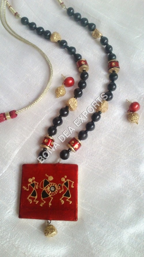 Terracotta Jewelry - Elegant Drop Earrings and Stylish Necklaces | Perfect Gift for Women, Ideal for Parties