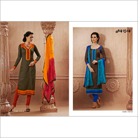 Designer Suit 003 - Pure Cotton, Olive Green | Stylish Design, Comfortable Fit, Durable Fabric, Perfect Stitching, Trendy Salwar Kameez