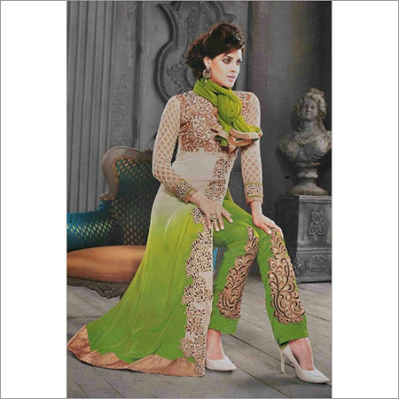 Cream & Green Suit