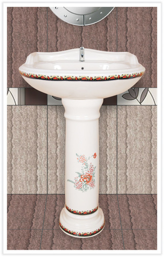 ceramic pedestal wash basin