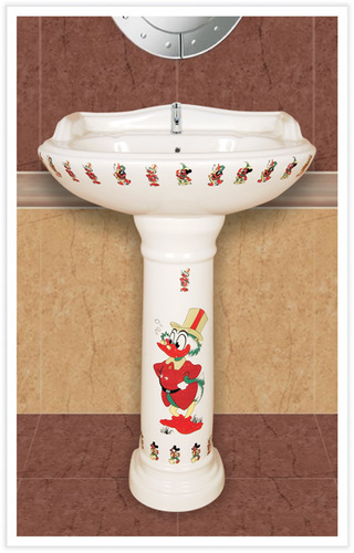 Home Wash Basin - Ceramic, Wall Mounted, Glazed Finish | Durable, Water Efficient, Easy Install, Space Saving, Export Quality