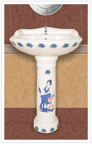 printed crowny wash basin