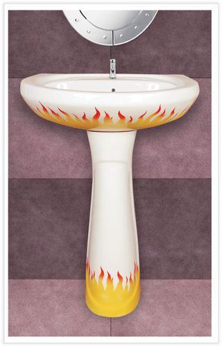Designer Repose Wash Basin - Ceramic, White, Wall Mounted | Smooth Glazing, Water Saving, Easy Installation