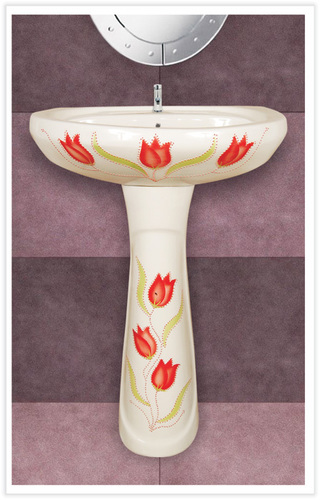 designer repose wash basin - Ceramic, Variable Dimensions, White | Wall Mounted, Water Saving, Smooth Glazed Finish