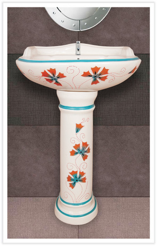 lotus wash basin with pedestal