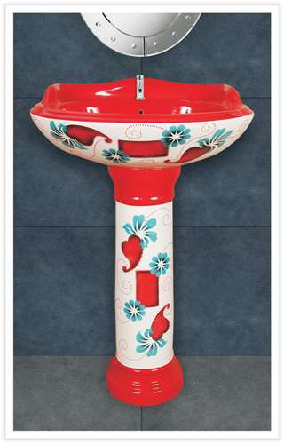 ceramic wash basin with pedestal