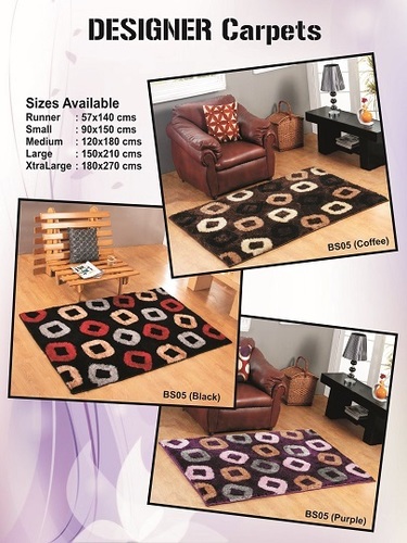 Colorful Polyester Shaggy Carpet