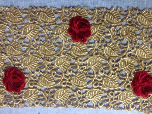 Applique Cut Work Fabric