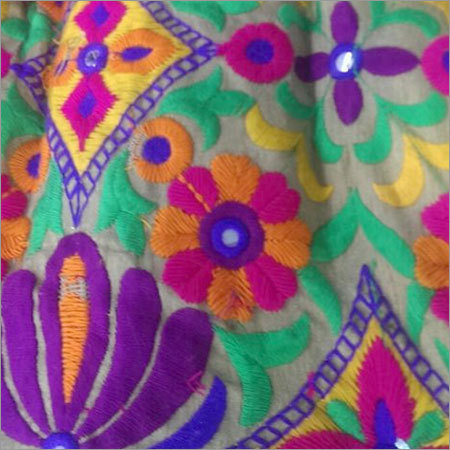 Colored Cotton Embroidered Fabrics