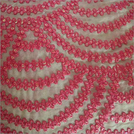 Shiny Embroidery MultiColor Sequin Fabric