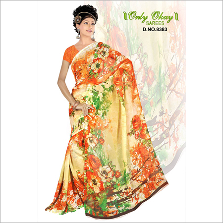 Synthetic Printed Sarees