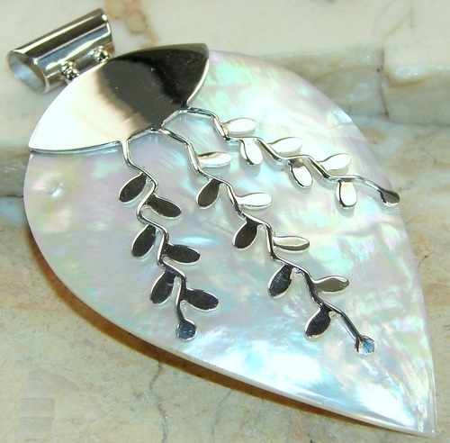 white stone pendants