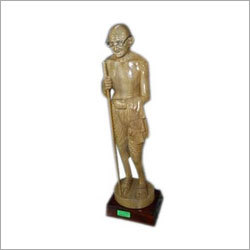 Mahatma Gandhi Wood Statue
