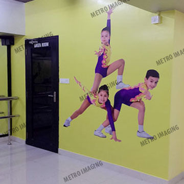 Wall Digital Vinyl Sticker - Application: Outdoor